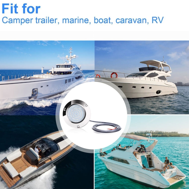 Ship / Yacht 10-30V 90LEDs Waterproof Stainless Steel Underwater Light (White Light) - Marine Accessories & Parts by buy2fix | Online Shopping UK | buy2fix