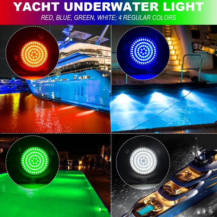 Ship / Yacht 10-30V 90LEDs Waterproof Stainless Steel Underwater Light (Blue Light) - Marine Accessories & Parts by buy2fix | Online Shopping UK | buy2fix