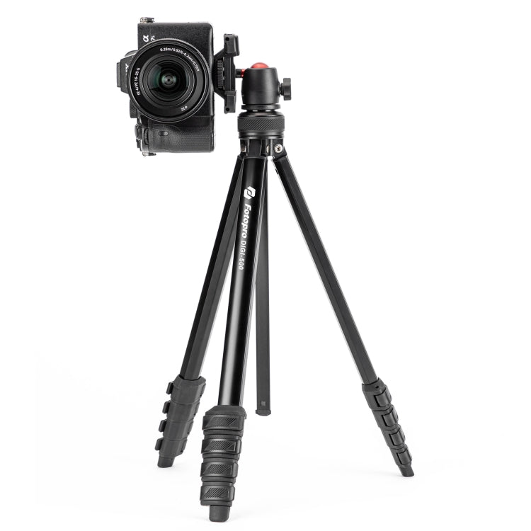 Fotopro DIGI-500 Camera Smartphone Tripod Holder with MH-8 Ballhead (Black) - Tripods by Fotopro | Online Shopping UK | buy2fix