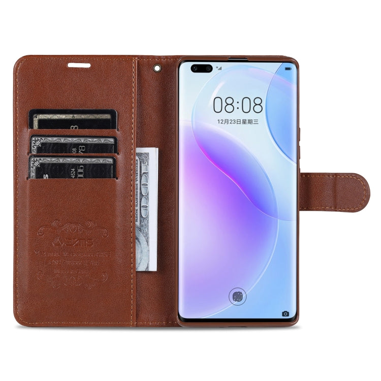 For Huawei nova 8 5G AZNS Sheepskin Texture Horizontal Flip Leather Case with Holder & Card Slots & Wallet(Black) - Huawei Cases by AZNS | Online Shopping UK | buy2fix