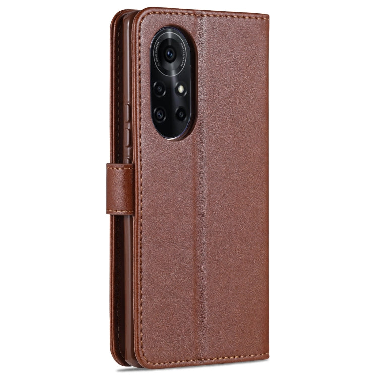 For Huawei nova 8 Pro 5G AZNS Sheepskin Texture Horizontal Flip Leather Case with Holder & Card Slots & Wallet(Brown) - Huawei Cases by AZNS | Online Shopping UK | buy2fix