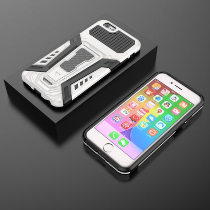 War Chariot Series Armor All-inclusive Shockproof PC + TPU Protective Case with Invisible Holder For iPhone 6(White) - More iPhone Cases by buy2fix | Online Shopping UK | buy2fix