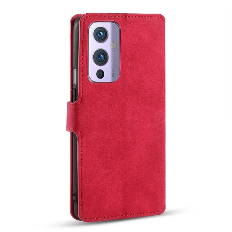 For OnePlus 9 DG.MING Retro Oil Side Horizontal Flip Leather Case with Holder & Card Slots & Wallet(Red) - OnePlus Cases by DG.MING | Online Shopping UK | buy2fix