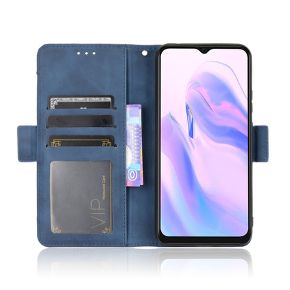 For Blackview A70 (2021) Skin Feel Calf Pattern Horizontal Flip Leather Case with Holder & Card Slots & Photo Frame(Blue) - More Brand by buy2fix | Online Shopping UK | buy2fix