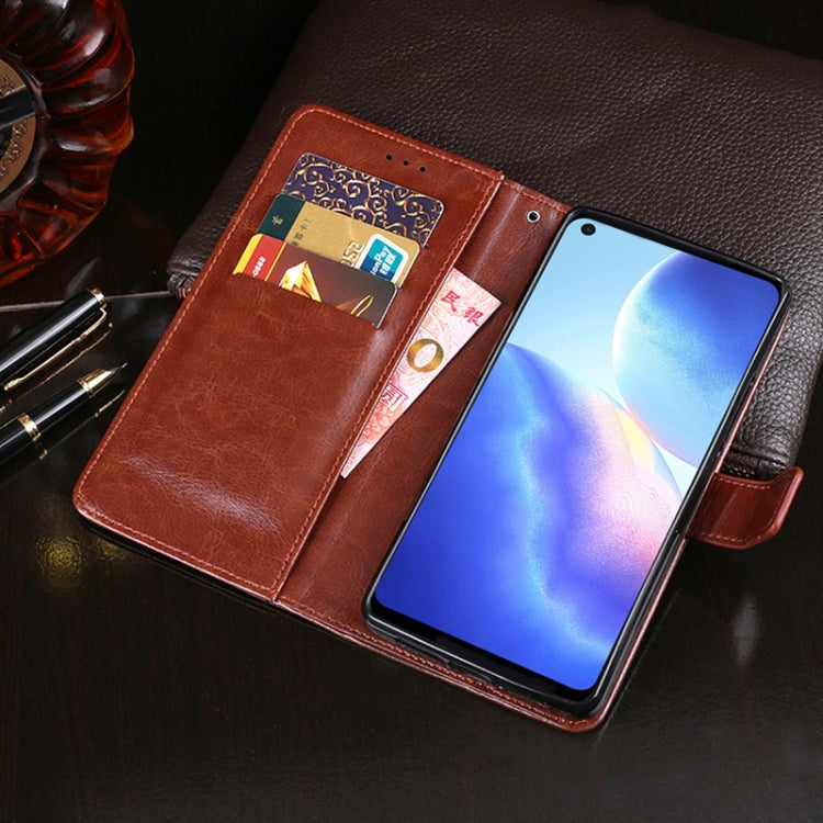 For Blackview A90 idewei Crazy Horse Texture Horizontal Flip Leather Case with Holder & Card Slots & Wallet(Brown) - More Brand by idewei | Online Shopping UK | buy2fix