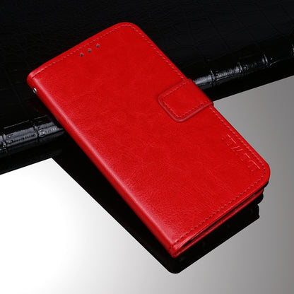 For ZTE Blade A71 idewei Crazy Horse Texture Horizontal Flip Leather Case with Holder & Card Slots & Wallet(Red) - ZTE Cases by idewei | Online Shopping UK | buy2fix