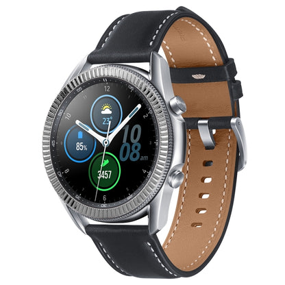 For Samsung Galaxy Watch 3 45mm Smart Watch Wave Texture Bezel Ring(Silver) - Watch Cases by ENKAY | Online Shopping UK | buy2fix