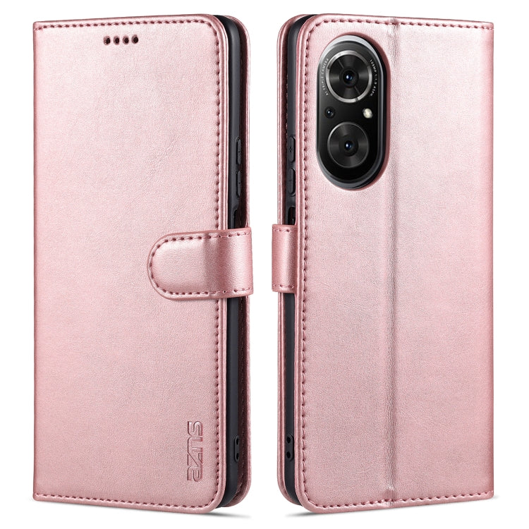 For Honor 50 SE AZNS Skin Feel Calf Texture Horizontal Flip Leather Case with Card Slots & Holder & Wallet(Rose Gold) - Honor Cases by AZNS | Online Shopping UK | buy2fix