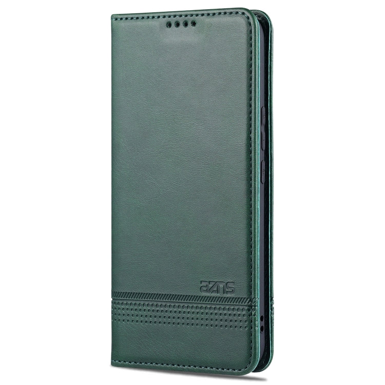 For Honor 50 Pro AZNS Magnetic Calf Texture Horizontal Flip Leather Case with Card Slots & Holder & Wallet(Dark Green) - Honor Cases by AZNS | Online Shopping UK | buy2fix