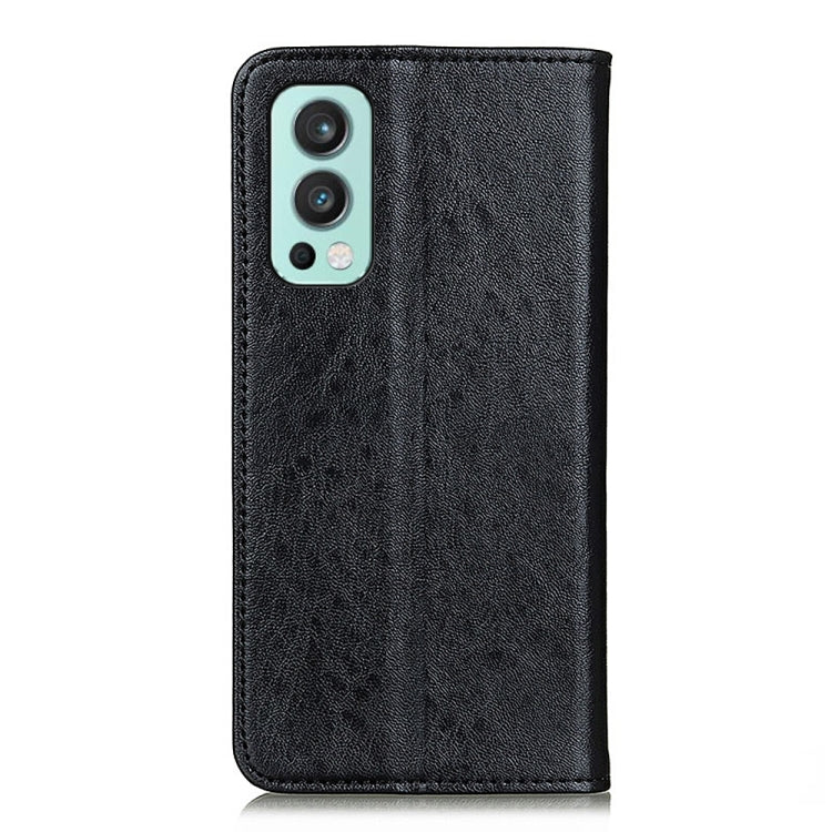 For OnePlus Nord 2 5G Magnetic Crazy Horse Texture Horizontal Flip Leather Case with Holder & Card Slots & Wallet(Black) - OnePlus Cases by buy2fix | Online Shopping UK | buy2fix