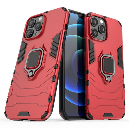 For iPhone 13 Pro Max Shockproof PC + TPU Protective Case with Magnetic Ring Holder (Red) - iPhone 13 Pro Max Cases by buy2fix | Online Shopping UK | buy2fix