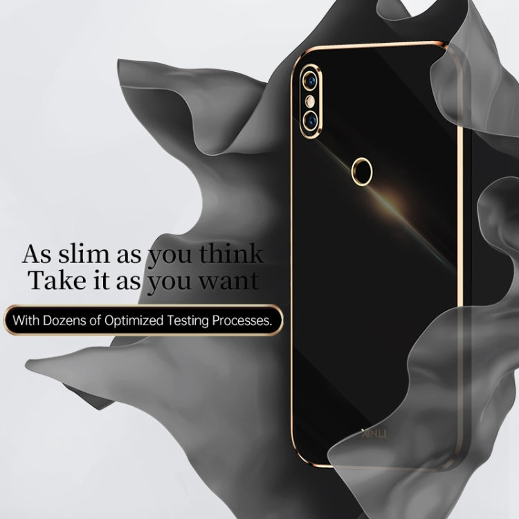 For Xiaomi Mi 8 XINLI Straight Edge 6D Electroplate TPU Phone Case(White) - Xiaomi Cases by XINLI | Online Shopping UK | buy2fix