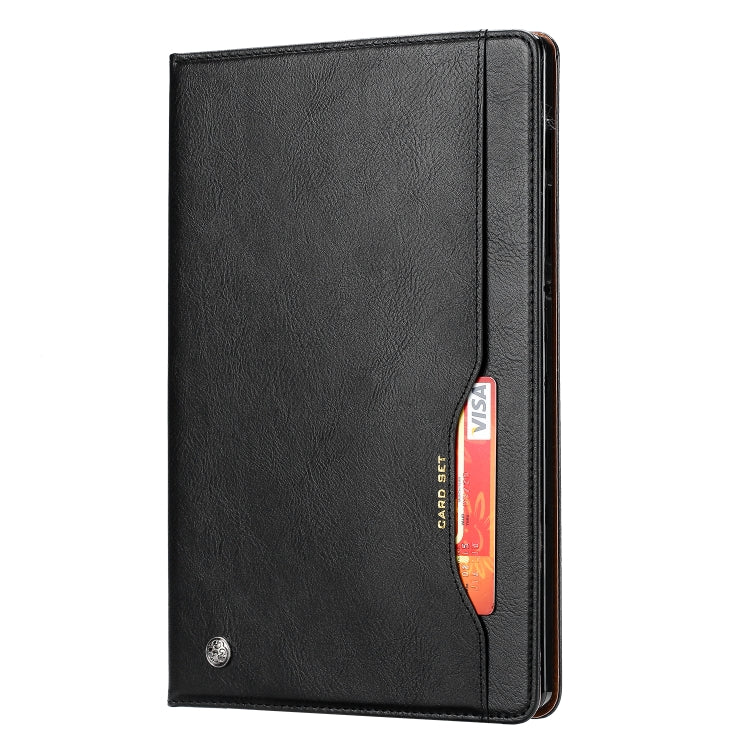 For Samsung Galaxy Tab S7 FE Knead Skin Texture Horizontal Flip Leather Case with Photo Frame & Holder & Card Slots & Wallet(Black) - Other Galaxy Tab PC by buy2fix | Online Shopping UK | buy2fix