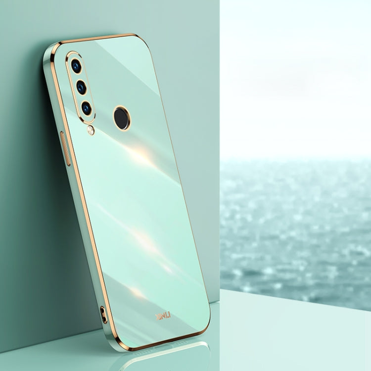 For Huawei P30 Lite XINLI Straight Edge 6D Electroplate TPU Phone Case(Mint Green) - Huawei Cases by XINLI | Online Shopping UK | buy2fix