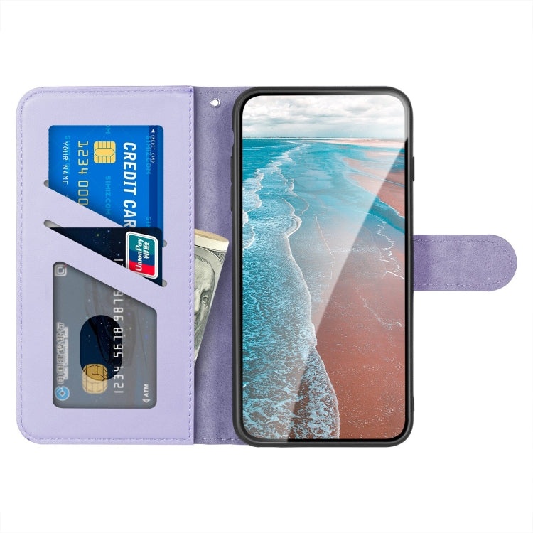 For Xiaomi Redmi 9A Sika Deer Embossing Pattern Horizontal Flip PU Leather Case with Holder & Card Slot & Wallet & Photo Frame(Purple) - Xiaomi Cases by buy2fix | Online Shopping UK | buy2fix