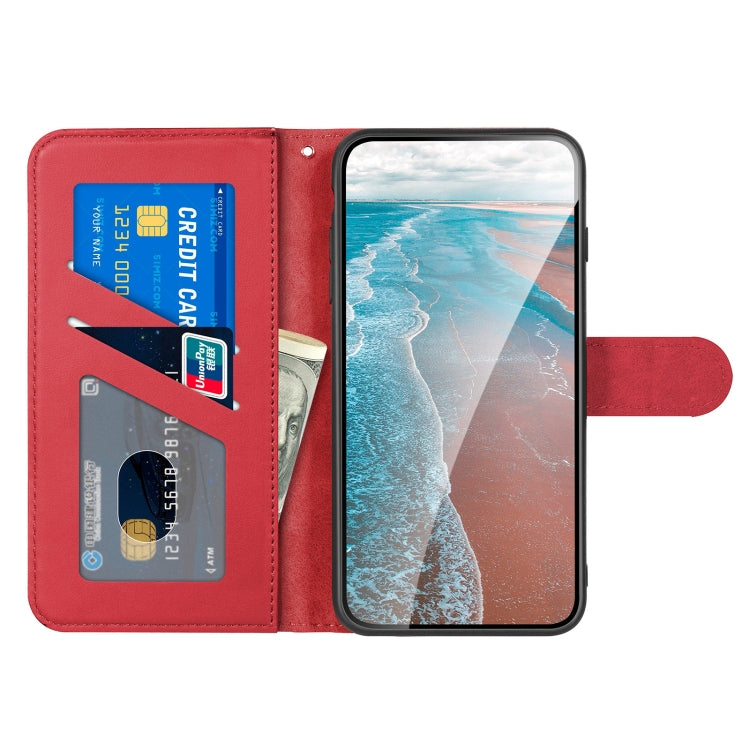 For Xiaomi Redmi Note 9 Sika Deer Embossing Pattern Horizontal Flip PU Leather Case with Holder & Card Slot & Wallet & Photo Frame(Red) - Xiaomi Cases by buy2fix | Online Shopping UK | buy2fix