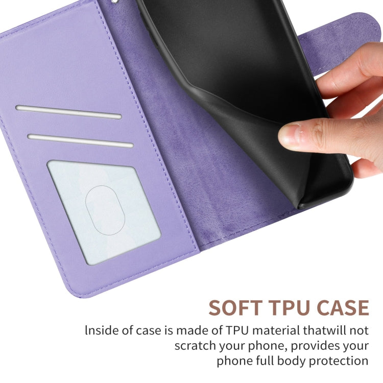 For Xiaomi Poco X3 Sika Deer Embossing Pattern Horizontal Flip PU Leather Case with Holder & Card Slot & Wallet & Photo Frame(Purple) - Xiaomi Cases by buy2fix | Online Shopping UK | buy2fix