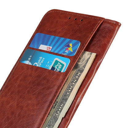 For OPPO A16 Magnetic Crazy Horse Texture Horizontal Flip Leather Case with Holder & Card Slots & Wallet(Brown) - OPPO Cases by buy2fix | Online Shopping UK | buy2fix