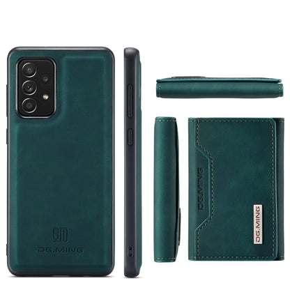 For Samsung Galaxy A52 5G / 4G DG.MING M2 Series 3-Fold Multi Card Bag + Back Cover Shockproof Case with Wallet & Holder Function(Green) - Galaxy Phone Cases by DG.MING | Online Shopping UK | buy2fix