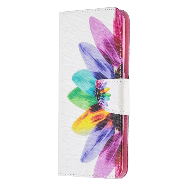 For OPPO A94 5G / Reno5 Z 5G / F19 Pro+ Colored Drawing Pattern Horizontal Flip Leather Case with Holder & Card Slots & Wallet(Sun Flower) - OPPO Cases by buy2fix | Online Shopping UK | buy2fix