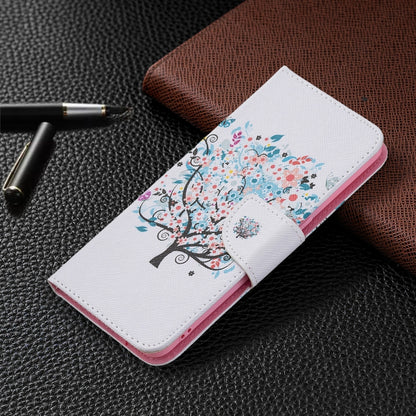 For OPPO Reno5 Colored Drawing Pattern Horizontal Flip Leather Case with Holder & Card Slots & Wallet(Tree) - OPPO Cases by buy2fix | Online Shopping UK | buy2fix