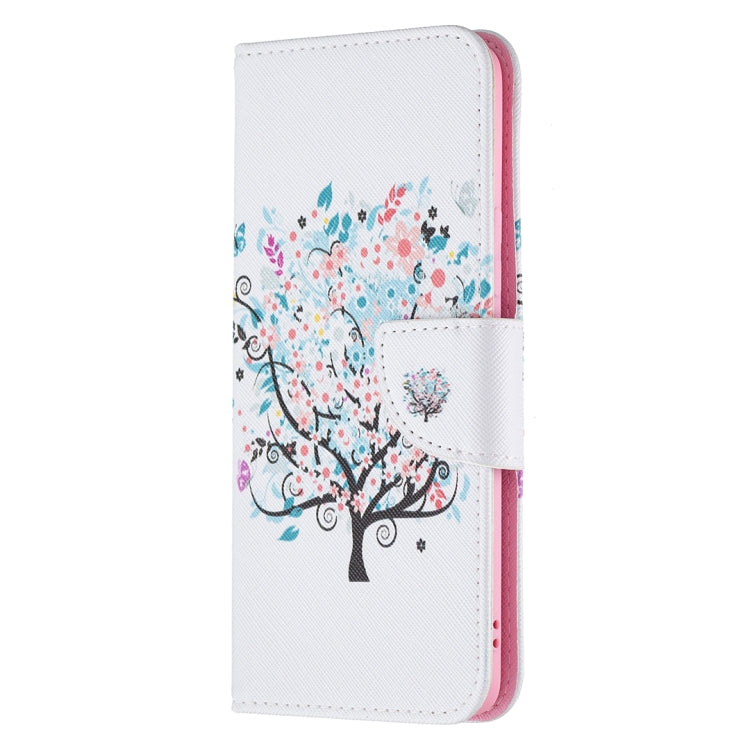 For OPPO Realme 8 / Realme 8 Pro Colored Drawing Pattern Horizontal Flip Leather Case with Holder & Card Slots & Wallet(Tree) - Realme Cases by buy2fix | Online Shopping UK | buy2fix