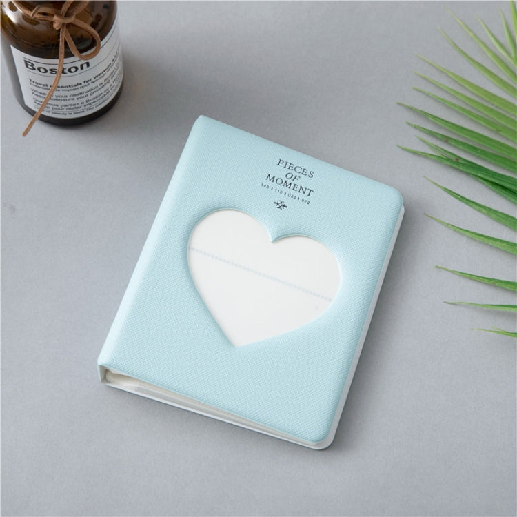 Hollow Heart 64 Pockets Photo Book Album Name Card Holder for Fujifilm Instax Mini 8 /7s /70 /25 /50s /90(Light Mint) - Photo Albums & Photo Frames by buy2fix | Online Shopping UK | buy2fix