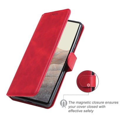 Classic Calf Texture PU + TPU Horizontal Flip Leather Case with Holder & Card Slots & Wallet For Google Pixel 6(Red) - Google Cases by buy2fix | Online Shopping UK | buy2fix