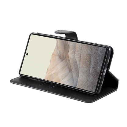 Classic Calf Texture PU + TPU Horizontal Flip Leather Case with Holder & Card Slots & Wallet For Google Pixel 6(Black) - Google Cases by buy2fix | Online Shopping UK | buy2fix