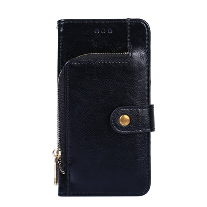 Zipper Bag PU + TPU Horizontal Flip Leather Case with Holder & Card Slot & Wallet & Lanyard For Xiaomi Poco X3 NFC(Black) - Xiaomi Cases by buy2fix | Online Shopping UK | buy2fix