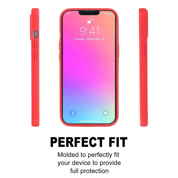 For iPhone 13 Pro Max GOOSPERY SOFT FEELING Liquid TPU Shockproof Soft Case (Red) - iPhone 13 Pro Max Cases by GOOSPERY | Online Shopping UK | buy2fix