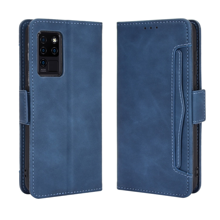 For Oukitel C21/C21 Pro Skin Feel Calf Pattern Horizontal Flip Leather Case with Holder & Card Slots & Photo Frame(Blue) - More Brand by buy2fix | Online Shopping UK | buy2fix