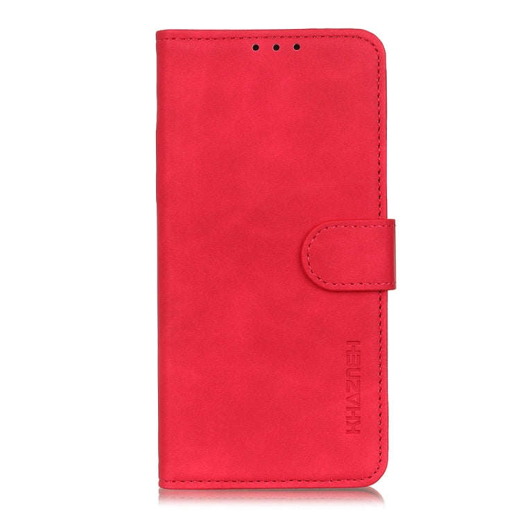 For Xiaomi Redmi 10 / Redmi Note 11 4G KHAZNEH Retro Texture PU + TPU Horizontal Flip Leather Case with Holder & Card Slots & Wallet(Red) - Xiaomi Cases by buy2fix | Online Shopping UK | buy2fix