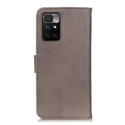 For Xiaomi Redmi 10 / Redmi Note 11 4G KHAZNEH Cowhide Texture Horizontal Flip Leather Case with Holder & Card Slots & Wallet(Khaki) - Xiaomi Cases by buy2fix | Online Shopping UK | buy2fix