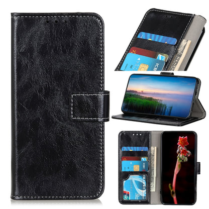 For Xiaomi Redmi 10 / Redmi Note 11 4G Retro Crazy Horse Texture Horizontal Flip Leather Case with Holder & Card Slots & Photo Frame & Wallet(Black) - Xiaomi Cases by buy2fix | Online Shopping UK | buy2fix