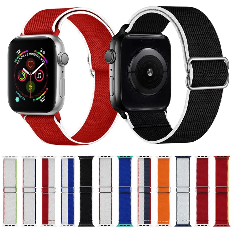 High Elastic Nylon Watch Band For Apple Watch Ultra 49mm&Watch Ultra 2 49mm / Series 9&8&7 45mm / SE 3&SE 2&6&SE&5&4 44mm / 3&2&1 42mm(United States) - Watch Bands by buy2fix | Online Shopping UK | buy2fix