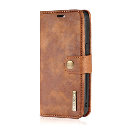 For iPhone 13 Pro DG.MING Crazy Horse Texture Flip Detachable Magnetic Leather Case with Holder & Card Slots & Wallet (Brown) - iPhone 13 Pro Cases by DG.MING | Online Shopping UK | buy2fix