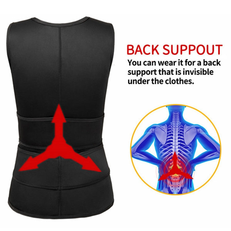 Neoprene Men Sport Body Shapers Vest Waist Body Shaping Corset, Size:XXXL(Black) -  by buy2fix | Online Shopping UK | buy2fix