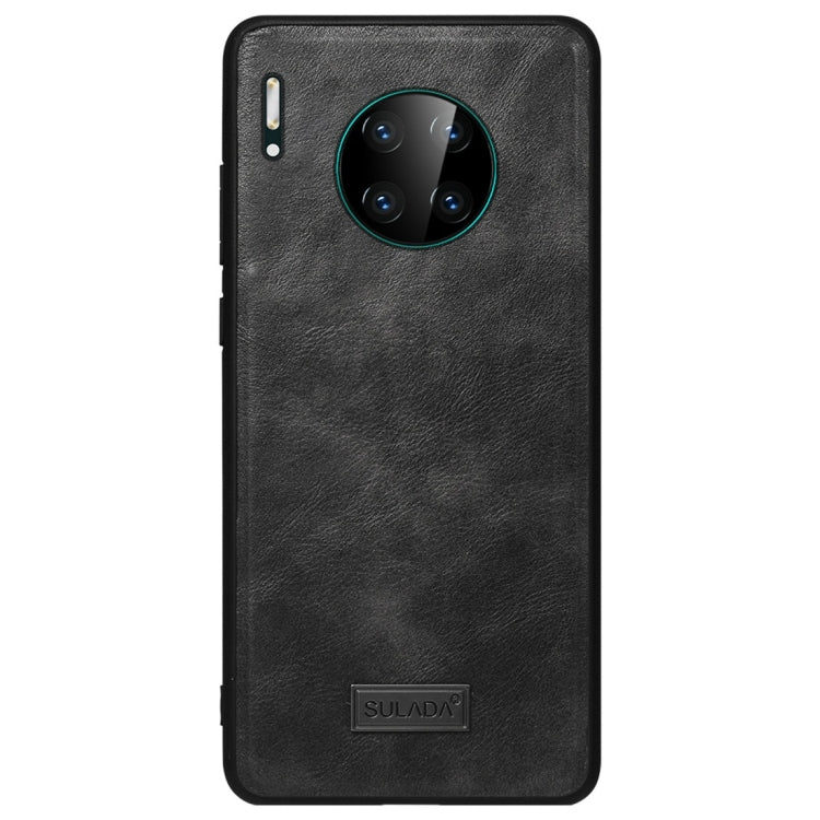 For Huawei Mate 30 Pro SULADA Shockproof TPU + Handmade Leather Protective Case(Black) - Huawei Cases by SULADA | Online Shopping UK | buy2fix