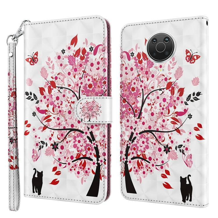 For Nokia G20 / G10 / 6.3 3D Painting Pattern Horizontal Flip TPU + PU Leather Case with Holder & Card Slots & Wallet(Cat Under The Tree) - Nokia Cases by buy2fix | Online Shopping UK | buy2fix