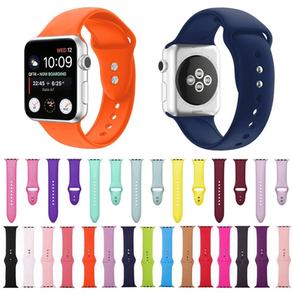 Double Nail Silicone Strap Watch Band For Apple Watch Series 9&8&7 41mm / SE 3&SE 2&6&SE&5&4 40mm / 3&2&1 38mm(Dark Purple) - Watch Bands by buy2fix | Online Shopping UK | buy2fix