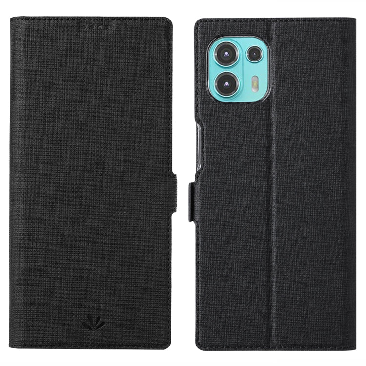 ViLi K Series Shockproof TPU + PU Leather Magnetic Buckle Horizontal Flip Case with Card Slots & Wallet & Holder For Motorola Moto Edge 20 Lite(Black) - Motorola Cases by ViLi | Online Shopping UK | buy2fix