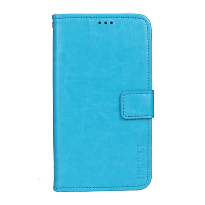 For Motorola Edge 20 Lite idewei Crazy Horse Texture Horizontal Flip Leather Case with Holder & Card Slots & Wallet(Sky Blue) - Motorola Cases by idewei | Online Shopping UK | buy2fix