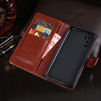 For OPPO A16s idewei Crazy Horse Texture Horizontal Flip Leather Case with Holder & Card Slots & Wallet(Brown) - OPPO Cases by idewei | Online Shopping UK | buy2fix