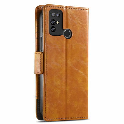 For Doogee X96 Pro CaseNeo Business Splicing Dual Magnetic Buckle Horizontal Flip PU Leather Case with Holder & Card Slots & Wallet(Khaki) - More Brand by buy2fix | Online Shopping UK | buy2fix