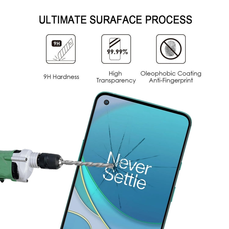 For OnePlus 8T / 8T+ 5G Full Glue Full Cover Screen Protector Tempered Glass Film - Motorola Tempered Glass by buy2fix | Online Shopping UK | buy2fix