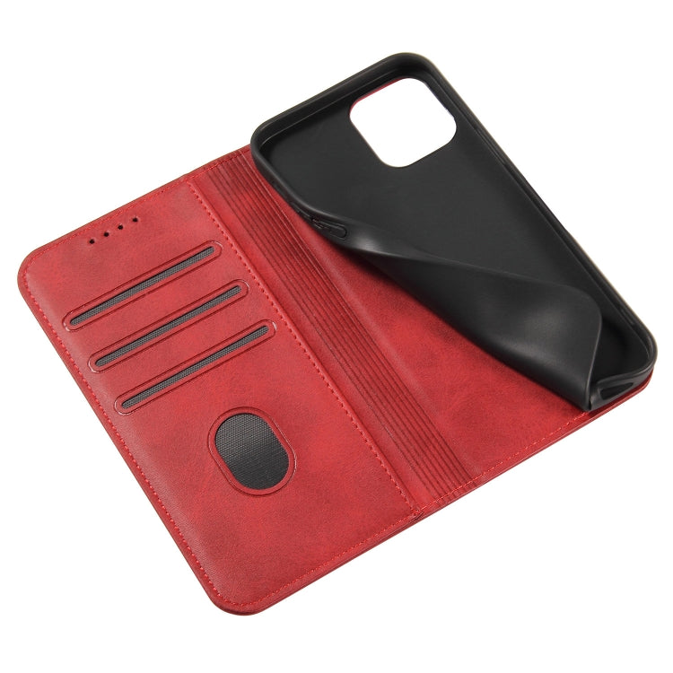 For iPhone 13 Pro Max Calf Texture Magnetic Horizontal Flip Leather Case with Holder & Card Slots & Wallet (Red) - iPhone 13 Pro Max Cases by buy2fix | Online Shopping UK | buy2fix