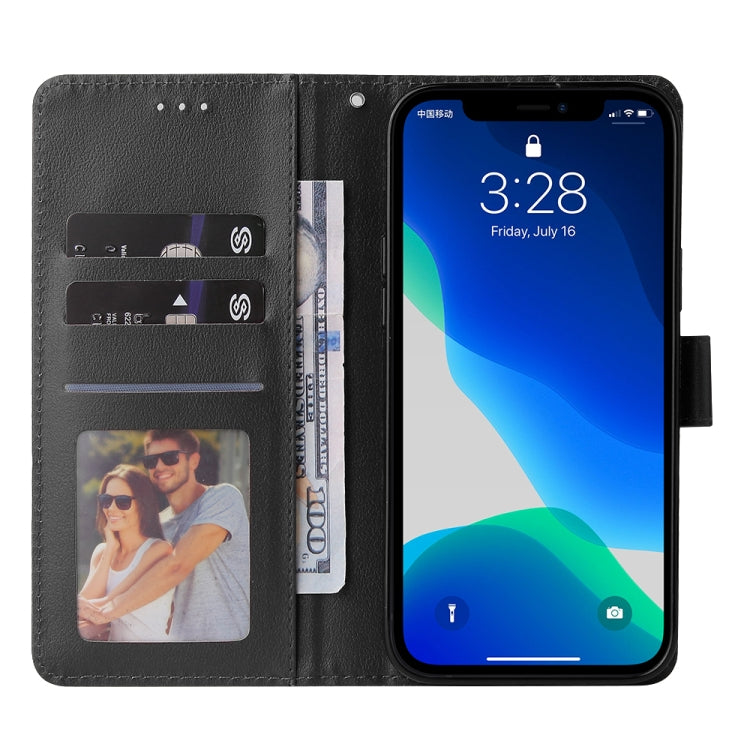 For iPhone 13 Pro Multifunctional Horizontal Flip Leather Case, with Three Card Slot & Holder & Photo Frame & Lanyard (Black) - iPhone 13 Pro Cases by buy2fix | Online Shopping UK | buy2fix