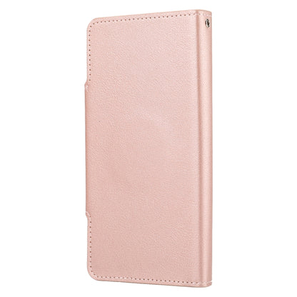 For iPhone 13 Pro Ultra-thin Separable Magnetic Horizontal Flip Leather Case with Card Slot & Wallet (Pink) - iPhone 13 Pro Cases by buy2fix | Online Shopping UK | buy2fix