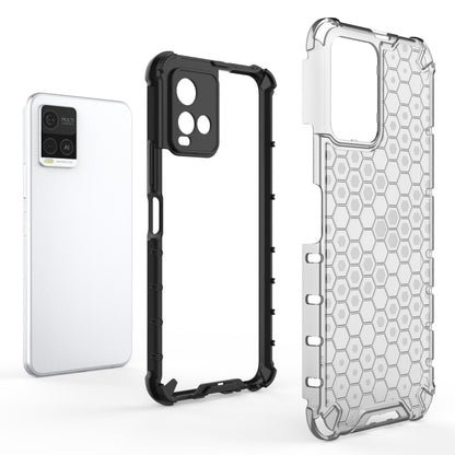 For vivo Y21 Shockproof Honeycomb PC + TPU Case(Black) - vivo Cases by buy2fix | Online Shopping UK | buy2fix